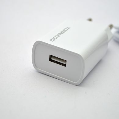 Зарядний пристрій Tornado TD-14 з кабелем Micro USB 1USB 2.1A White