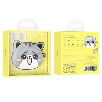 Беспроводные наушники с чехлом в виде котика TWS (Bluetooth) Hoco EW48 Misty Cat