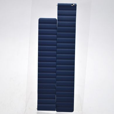 Ремешок кожаный для Xiaomi Amazfit Bip/Samsung 20mm Leather Link Design Dark Blue/Темно-синий