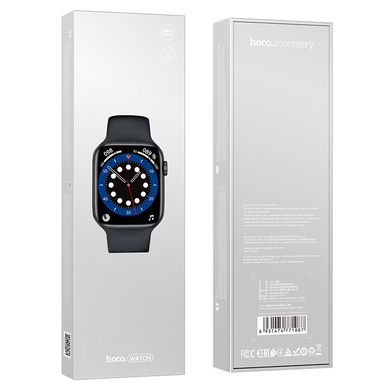 Смарт часы с поддержкой звонков Hoco Y5 Pro Call Version Black/Черные