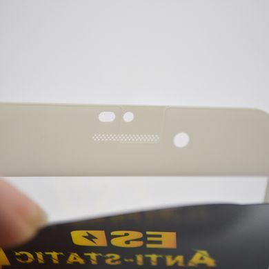 Захисне скло Four Strong Anti-Static HD з сіточкою спікера iPhone 6/6s/7/8/SE 2/SE 3 White (тех.пак)