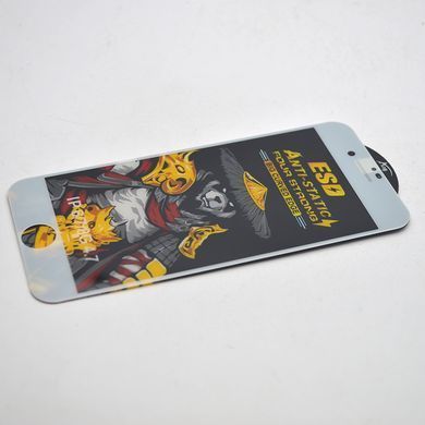 Захисне скло Four Strong Anti-Static HD з сіточкою спікера iPhone 6/6s/7/8/SE 2/SE 3 White (тех.пак)