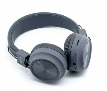 Беспроводные большие наушники (Bluetooth) Hoco W25 Grey/Серые