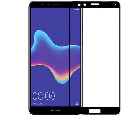 Защитное стекло Huawei Y9 2018 Full Screen Triplex Глянцевое Black тех. пакет