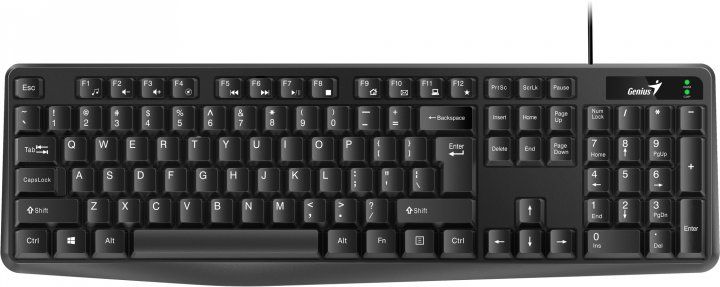 Клавіатура дротова Genius KB-117 USB Black, Чорний
