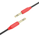 Аудио-кабель (переходник) AUX stereo cable Hoco UPA11 (3.5mm-3.5mm) 1m Black-Red