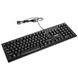 Проводная клавиатура ERGO K-280HUB Black