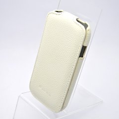 Шкіряний чохол фліп Melkco Jacka leather case for Samsung i8190 White