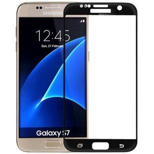 Защитное стекло 3D для Samsung G930 Galaxy S7 (0.33mm) Black тех. пакет