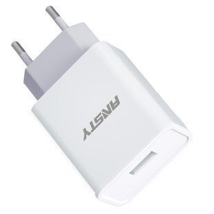 Сетевое зарядное устройство для ANSTY C-005 2.4A 1 USB Белый