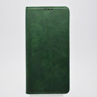 Чехол книжка Leather Fold для Samsung A037 Galaxy A03s Midnight Green