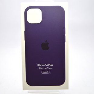 Силіконовий чохол для iPhone 14 Plus (6.7) Silicone Case з MagSafe Elderberry/Фіолетовий