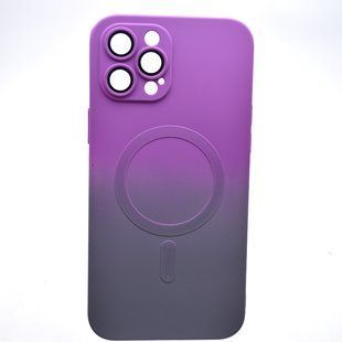 Чохол накладка з MagSafe Bright Case для Apple iPhone 12 Pro Max Violet-Gray