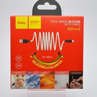 Кабель Hoco X21 Silicone Micro USB 2.4A 1m Жовтий
