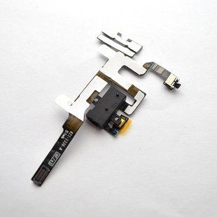 Шлейф iPhone 4S с черным разъемом HF и микрофоном Original Used/БУ