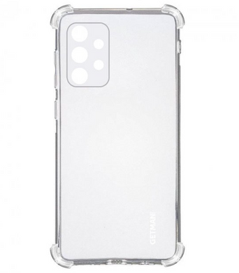 Силиконовый прозрачный чехол накладка TPU WXD Getman для Samsung A32 Galaxy A325 Transparent/Прозрачный
