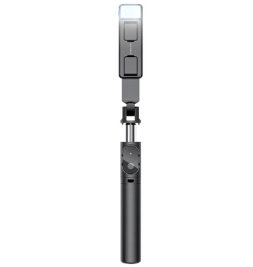 Монопод трипод Borofone BY8 с Bluetooth пультом и подсветкой Black/Черный