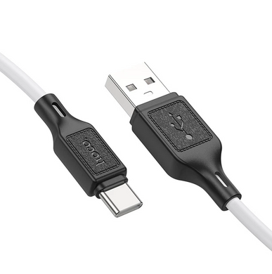 Кабель Hoco X90 Cool silicone USB to Type-C 1m White