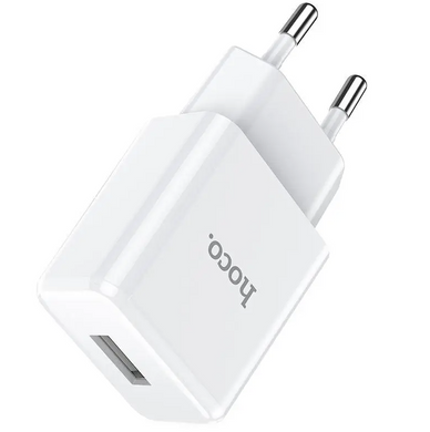 Зарядное устройство Hoco N9 Especial 1 USB 2.1A с кабелем Type-C White