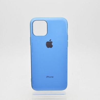 Чехол глянцевый с логотипом Glossy Silicon Case для iPhone 11 Blue