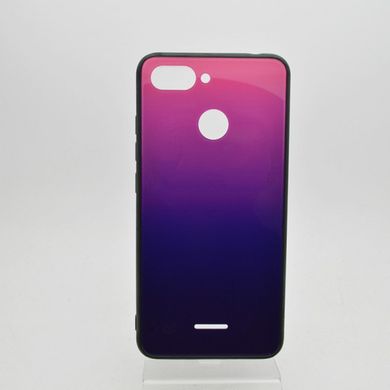 Чехол градиент хамелеон Silicon Crystal for Xiaomi Redmi 6 Dark Blue-Pink
