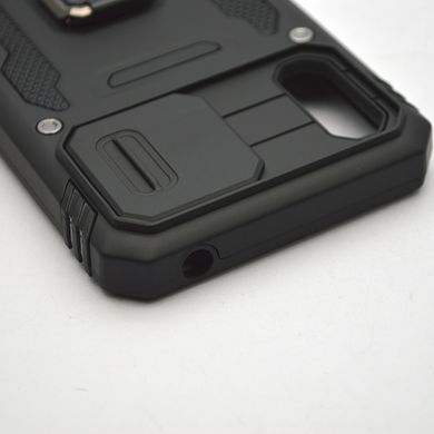 Противоударный чехол с кольцом Armor Case CamShield для Xiaomi Redmi 9A Black