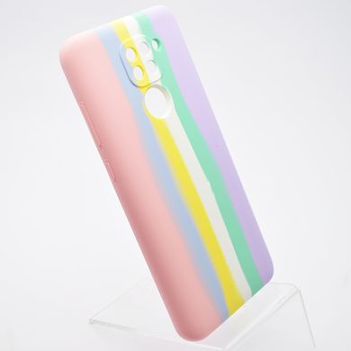 Чехол с радужным дизайном Silicon Case Rainbow для Xiaomi Redmi Note 9 №1