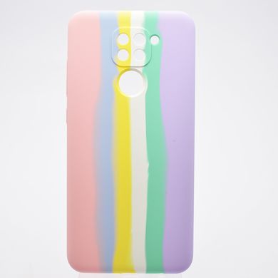 Чохол з райдужним дизайном Silicon Case Rainbow для Xiaomi Redmi Note 9 №1