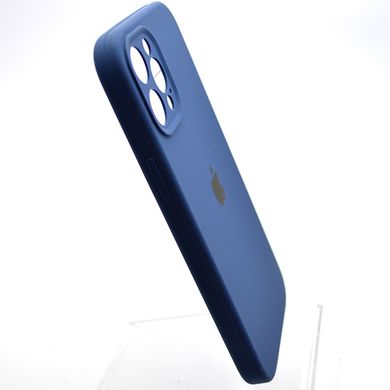 Чехол накладка Silicon Case Full camera для iPhone 12 Pro Max Deep Navy