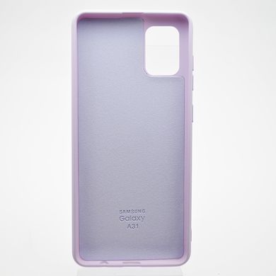 Чехол накладка Silicon Case Full cover для Samsung A315 Galaxy A31 Lilac/Лиловый