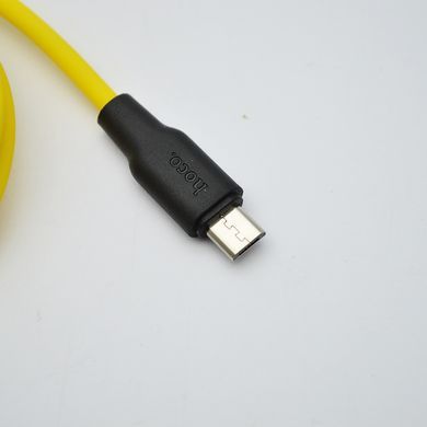Кабель Hoco X21 Plus Silicone Micro USB 2.4A 1m Желтый