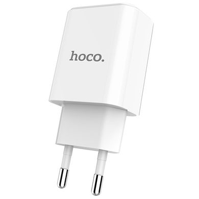 Зарядний пристрій Hoco C61A Victoria (1 USB/2.1A) White