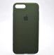 Чехол накладка Silicon Case Full Cover для Apple iPhone 7 Plus Cyprus Green (Темно-зеленый)