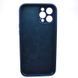 Силіконовий чохол накладка Silicon Case Full Camera для iPhone 12 Pro Max Deep Sea Blue