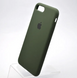 Чохол накладка Silicone Case Full Cover для iPhone 7 Plus/iPhone 8 Plus Темно-зелений