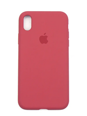 Чехол накладка Silicone Case Full Cover для Apple iPhone X/Xs Красный