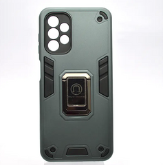 Чехол противоударный Armor Case Warriors Full Camera с кольцом Samsung A135 Galaxy A13 Зеленый