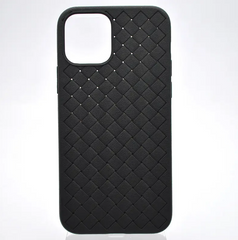 Чехол накладка Weaving для iPhone 12 Pro Max Черный