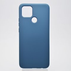Чехол накладка Full Silicon Cover для Oppo A15/Oppo A15s Dark Blue