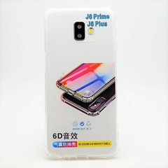Чохол силіконовий протиударний 6D Samsung J610 Galaxy J6 Plus (2018) Прозорий