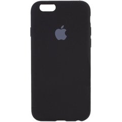 Чехол накладка Silicone Case Full Cover для Apple iPhone 6 Черный