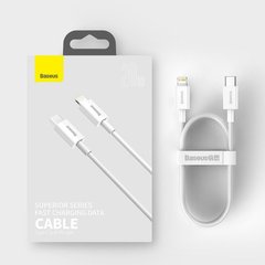 Кабель Baseus Superior Series Fast Charging Data Cable Type-C to Lightning 20W 1m White CATLYS-A02
