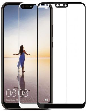 Захисне скло Silk Screen for Huawei P20 Lite (0.33mm) Black тех. пакет