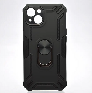 Чехол противоударный Armor Case Full Camera с кольцом для iPhone 13 Черный