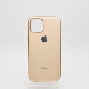 Чехол глянцевый с логотипом Glossy Silicon Case для iPhone 11 Gold