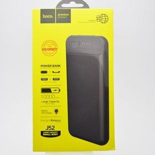 Зовнішній акумулятор PowerBank HOCO J52 New Joy 10000mAh Black