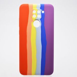 Чехол с радужным дизайном Silicon Case Rainbow для Xiaomi Redmi Note 9 №2