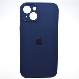 Силиконовый чехол накладка Silicon Case Full Camera для iPhone 13 Deep Sea Blue