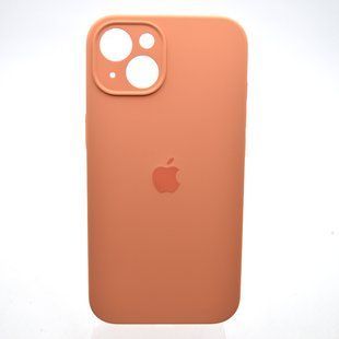 Силиконовый чехол накладка Silicon Case Full Camera для iPhone 15 Plus Begonia