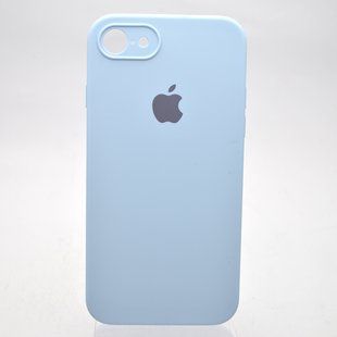 Чехол силиконовый с квадратными бортами Silicon case Full Square для iPhone 7/iPhone 8/iPhone SE 2020/2022 Lilac Blue/Лиловый
